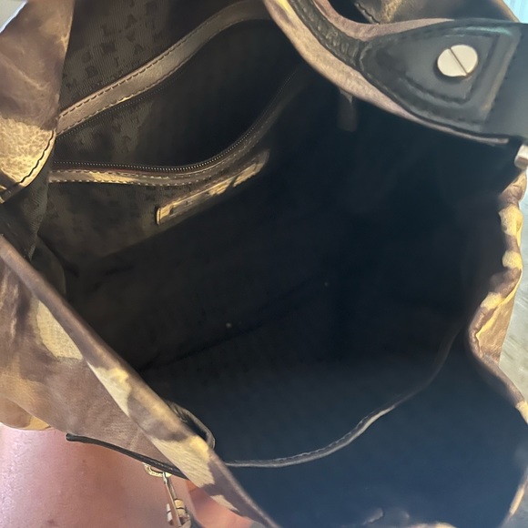 Vintage L.A.M.B. Leather Josephine Tie Dye Handbag w/ Dust Bag - Picture 5 of 15